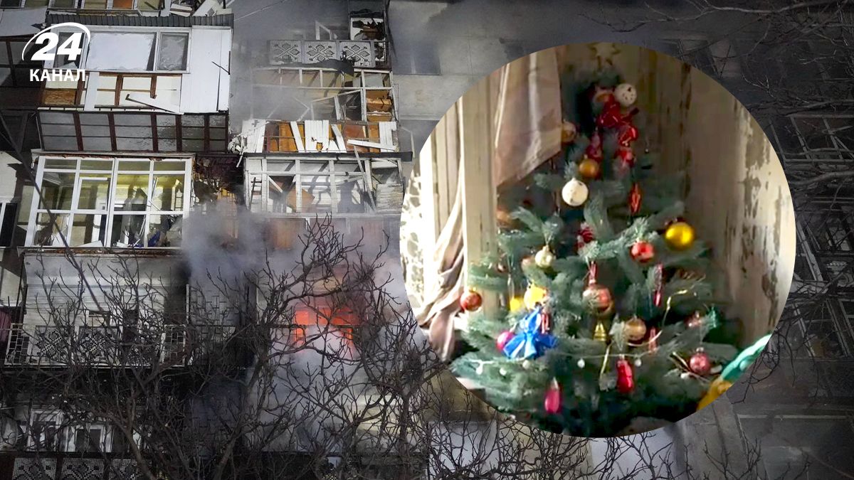 В Одесі у постраждалій квартирі вистояла новорічна ялинка