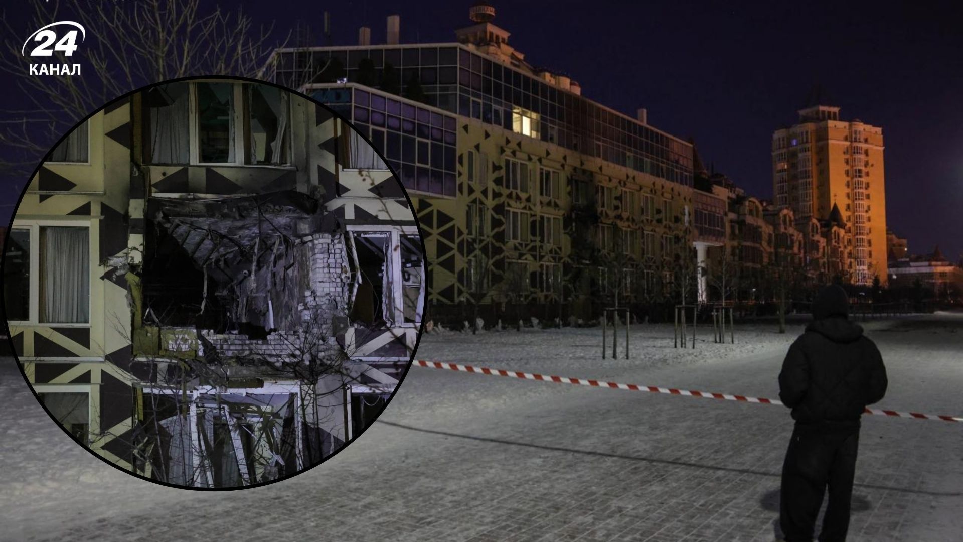 В Киеве обломки влетели в палату медучреждения В Киеве обломки влетели в палату медучреждения