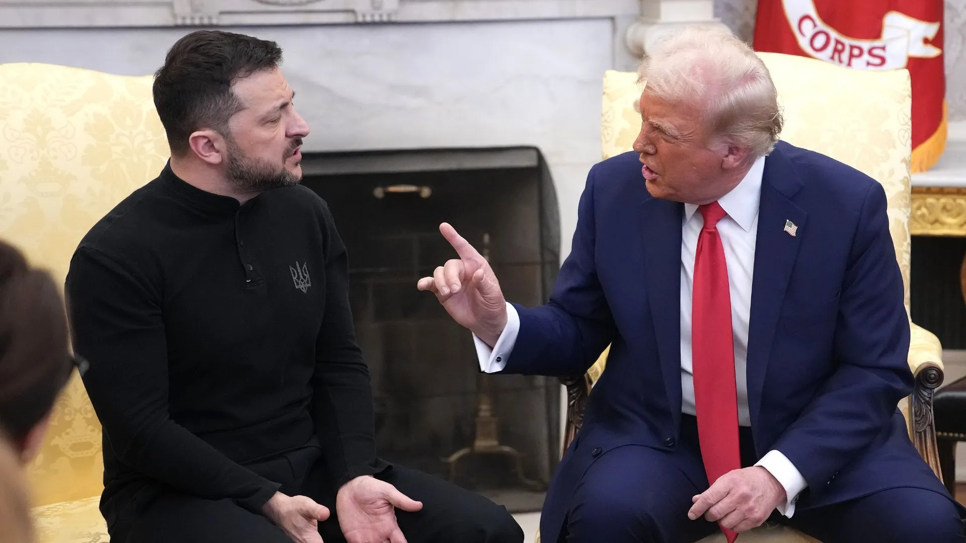 Зеленський і Трамп під час зустрічі 28 лютого 2025 року Зеленський і Трамп під час зустрічі 28 лютого 2025 року