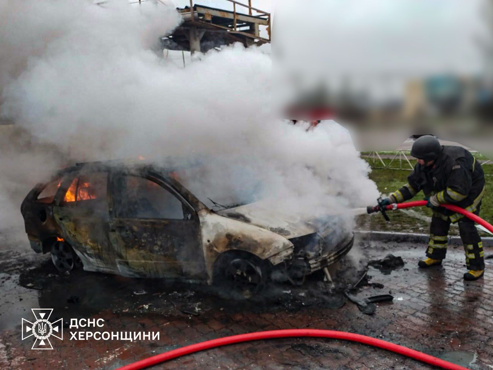 Обстріл автозаправки у Херсоні