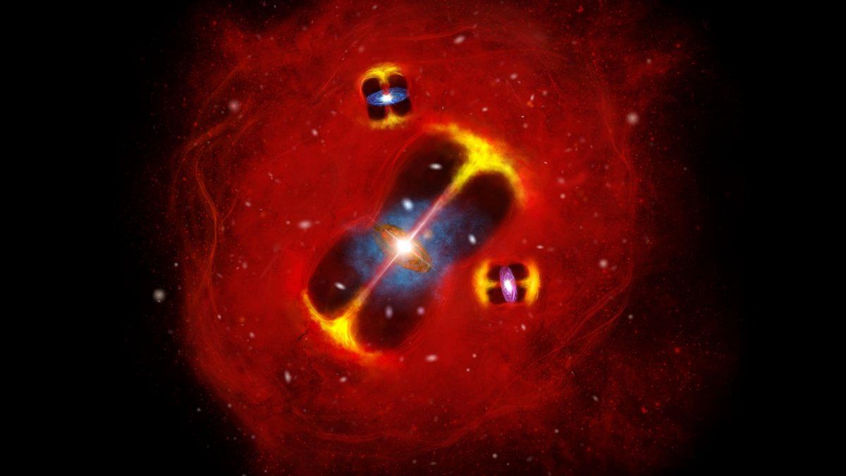 Галактическое скопление в ранней Вселенной нарушило представление о ее эволюции