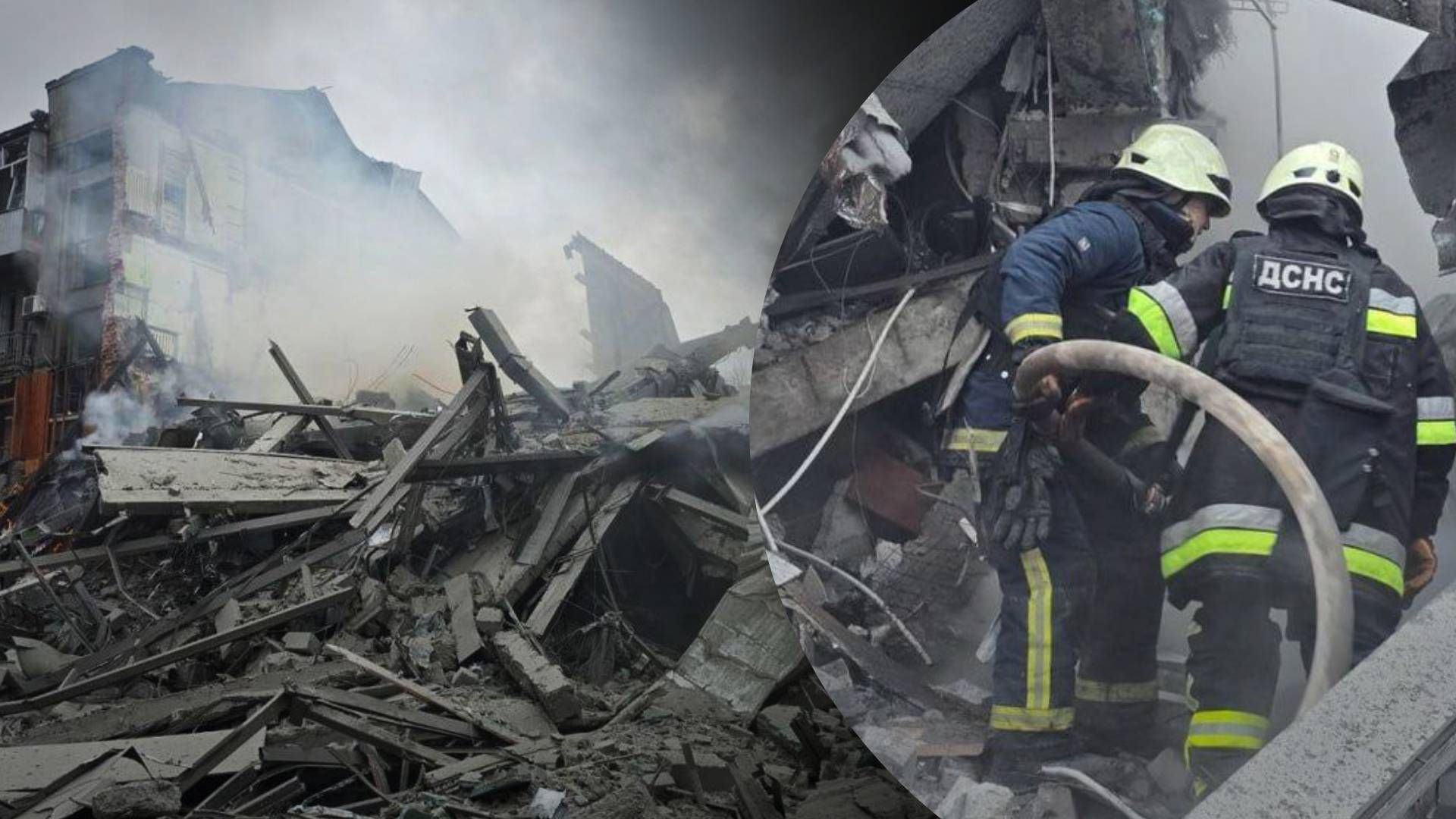 У Харкові триває розбирання завалів після ворожої атаки 2 січня