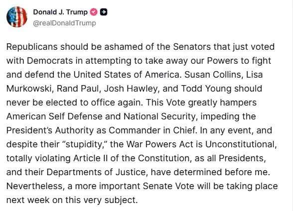 Дональд Трамп раскритиковал закон, который принял Сенат Дональд Трамп раскритиковал закон, который принял Сенат
