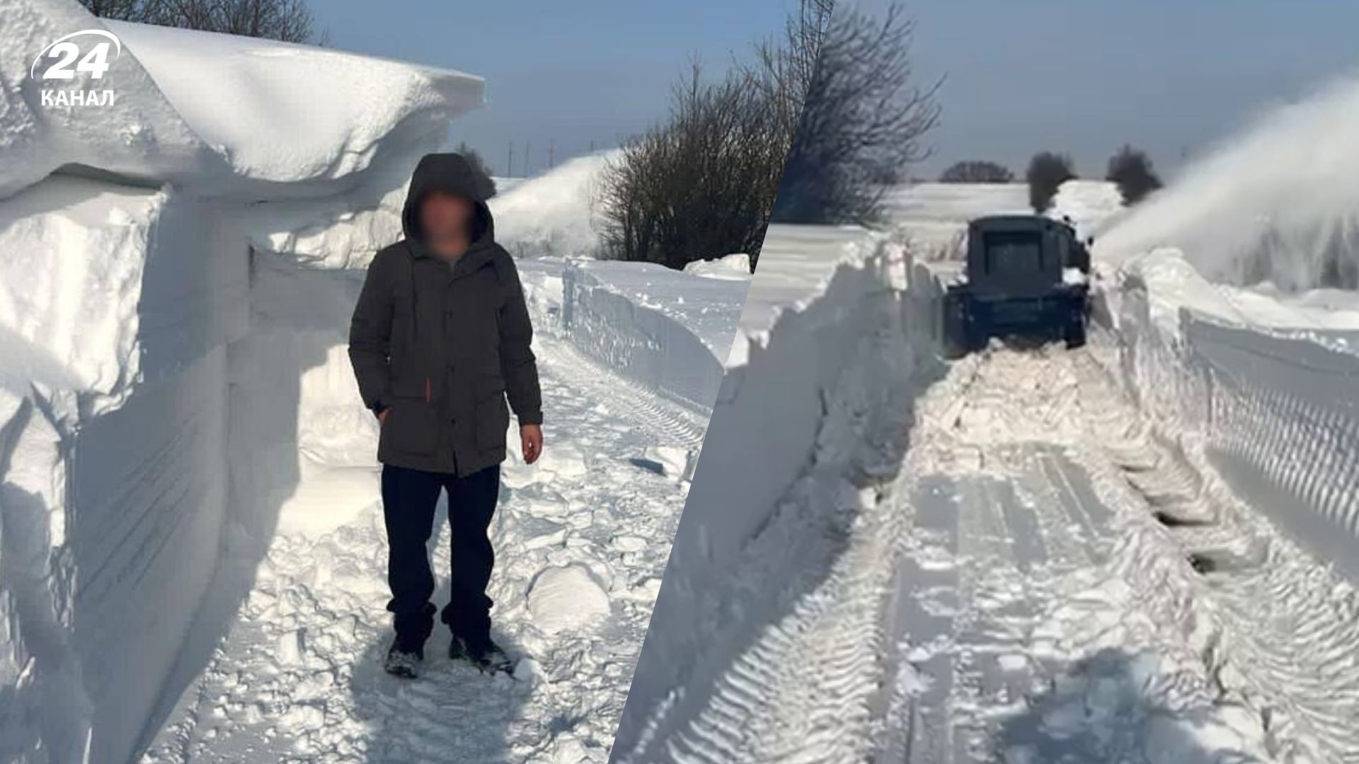 На Прикарпатті замети перевищують зріст людини На Прикарпатті замети перевищують зріст людини