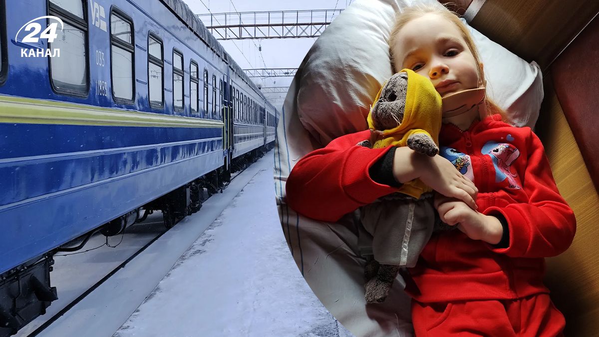 История с незапланированной остановкой поезда Укрзализныци для больной девочки