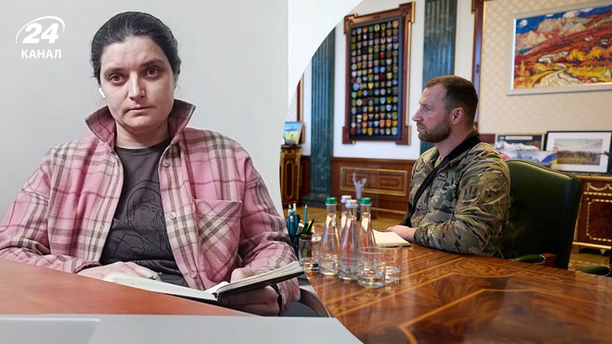 Волонтер Мария Берлинская, врио главы СБУ Евгений Хмара