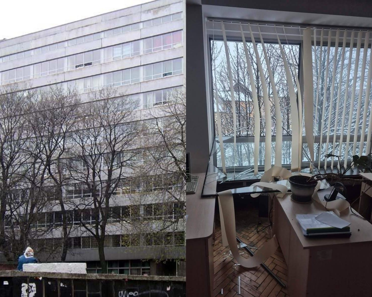 Последствия вражеской атаки на Львов 15 января Последствия вражеской атаки на Львов 15 января