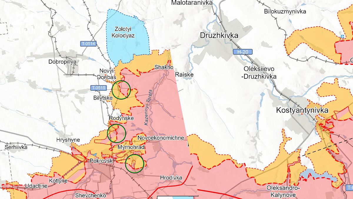 Карта фронту від ISW 15 січня Карта фронту від ISW 15 січня