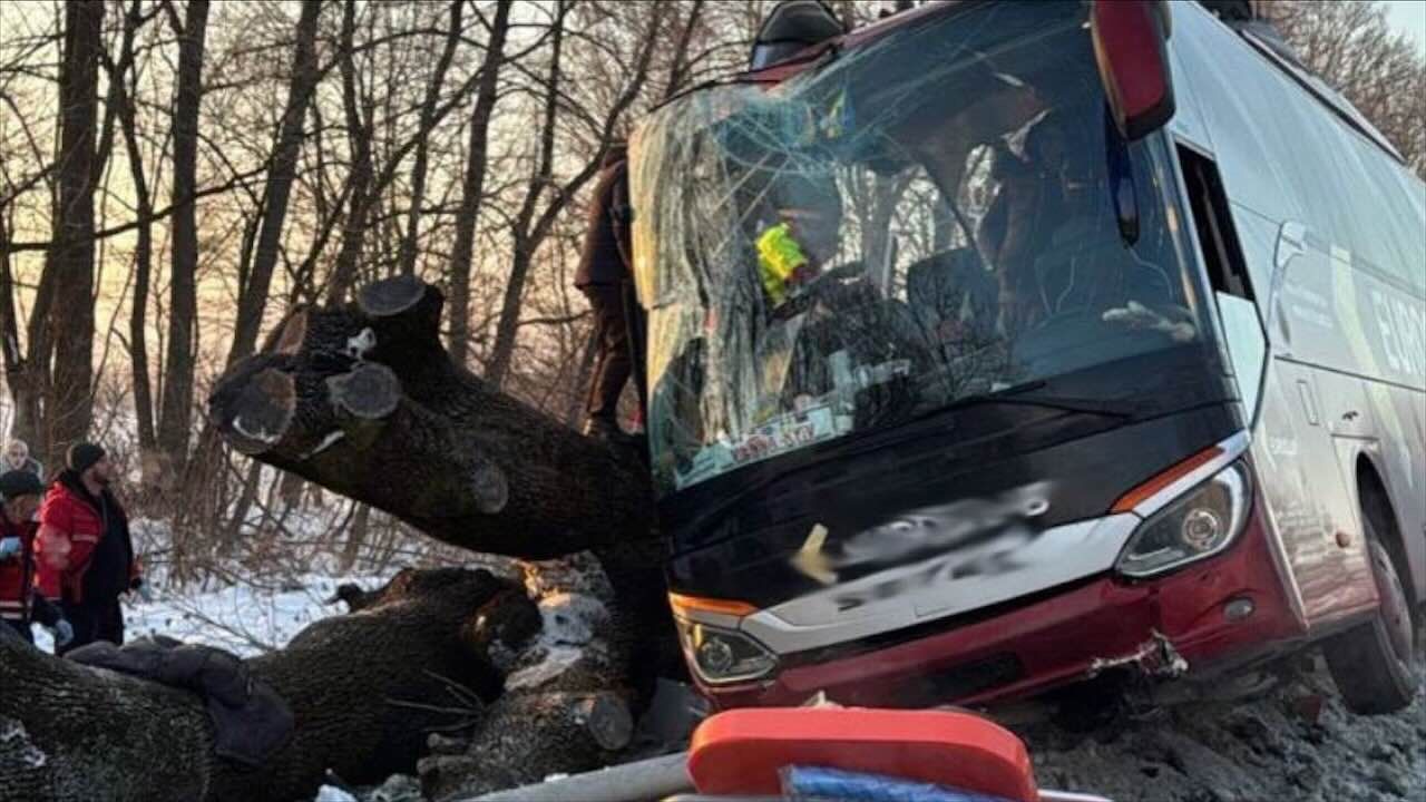 ДТП с международным автобусом на Львовщине