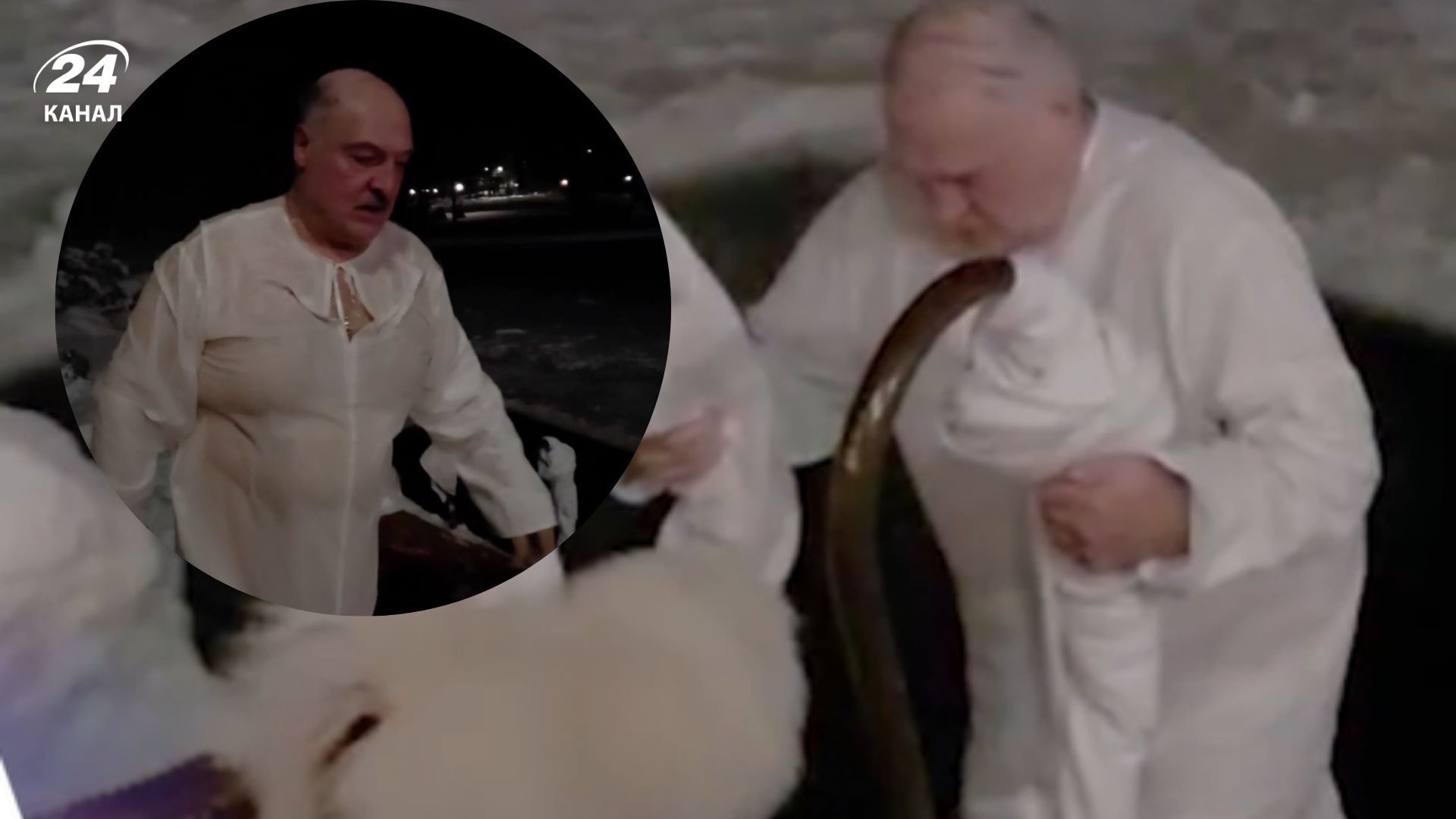 Лукашенко нырнул в прорубь и был высмеян