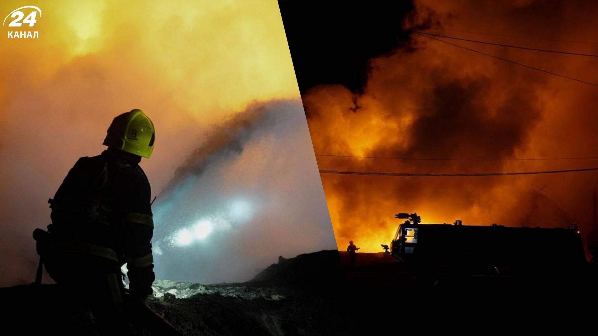 Россияне нанесли удар по объекту в Полтавской области: вспыхнули пожары - 24 Канал Россияне нанесли удар по объекту в Полтавской области: вспыхнули пожары - 24 Канал