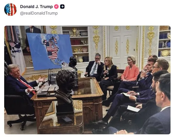 Трамп стремится владеть значительной частью мира /Скриншот Трамп стремится владеть значительной частью мира /Скриншот