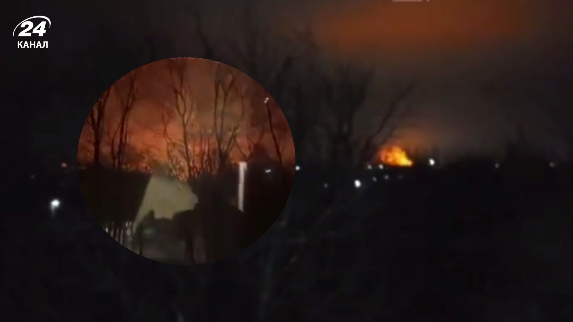 На окупованій частині Донеччини, ймовірно, атакували ворожий склад - 24 Канал