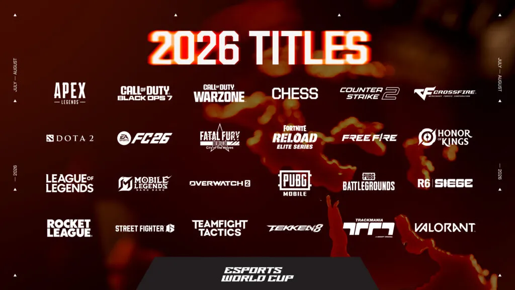 Какие игры появятся на EWC 2026 Какие игры появятся на EWC 2026