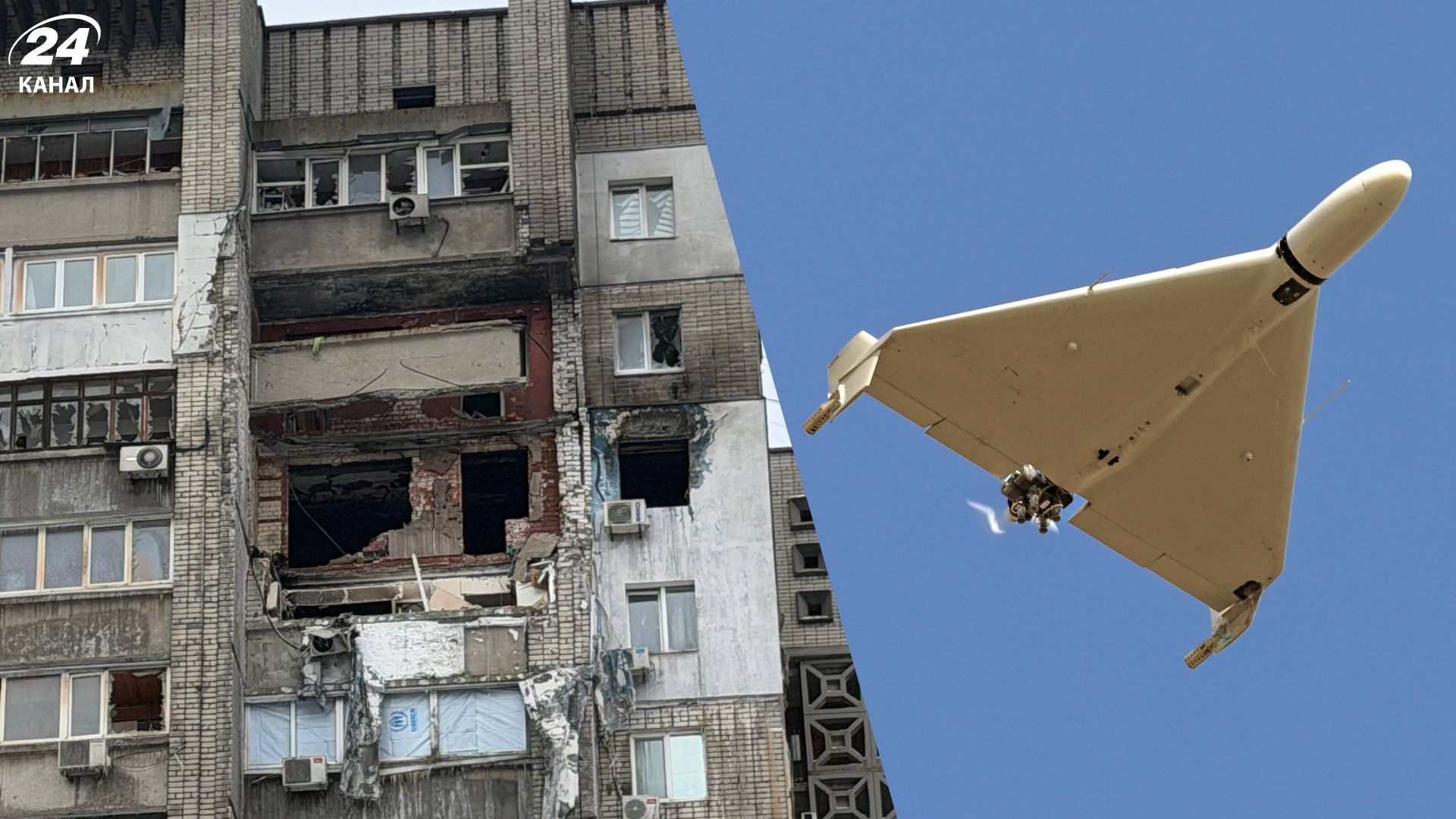 Удар по багатоповерхівці у Дніпрі: чоловік з квартири, в яку влучив дрон, дивом врятувався - 24 Канал
