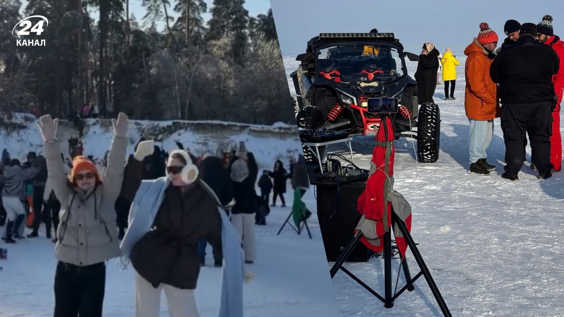 Кияни танцювали на водосховищі після обстрілу міста Кияни танцювали на водосховищі після обстрілу міста