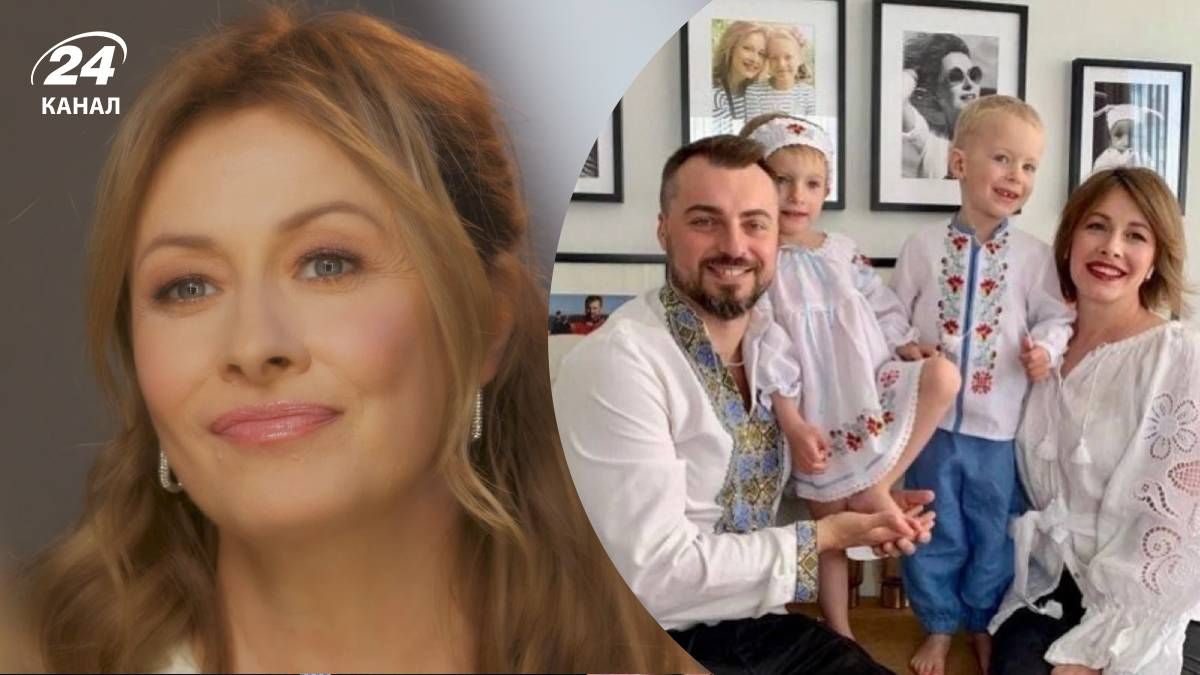 Олена Кравець з чоловіком і дітьми Олена Кравець з чоловіком і дітьми