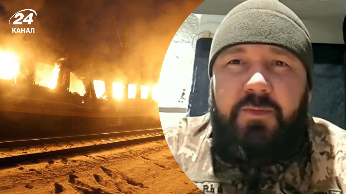 "Омар" розповів, як опинився у поїзді, по якому вдарили росіяни на Харківщині "Омар" розповів, як опинився у поїзді, по якому вдарили росіяни на Харківщині