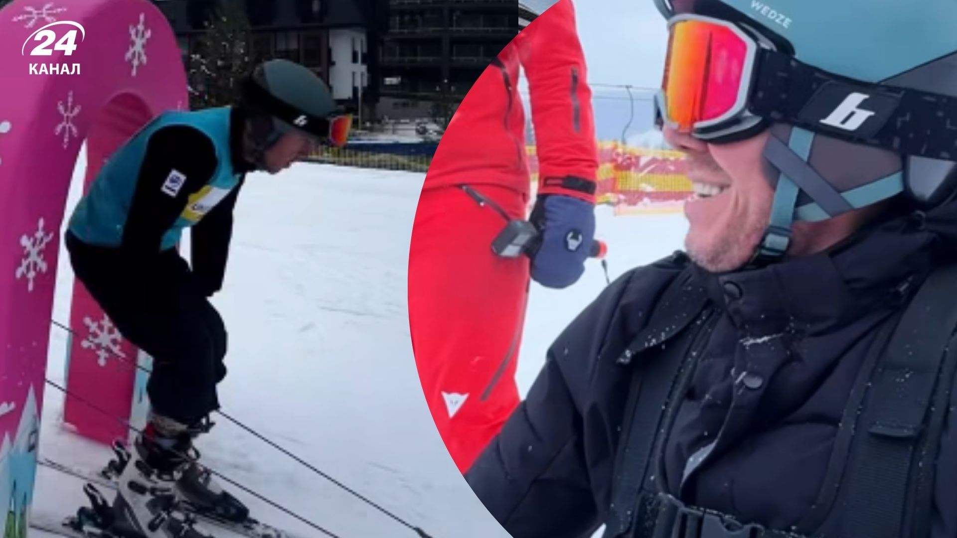 Впервые в Украине: защитник, потерявший на войне четыре конечности, стал на лыжи Впервые в Украине: защитник, потерявший на войне четыре конечности, стал на лыжи