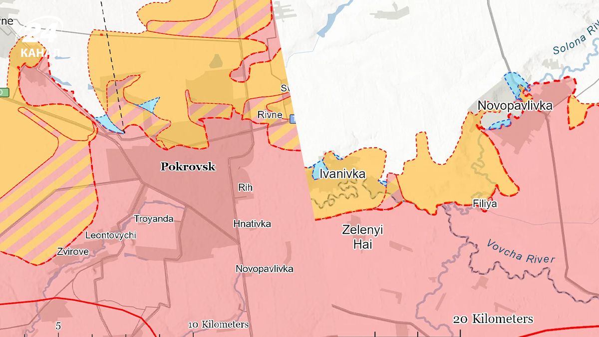Карта фронта от ISW 29 января