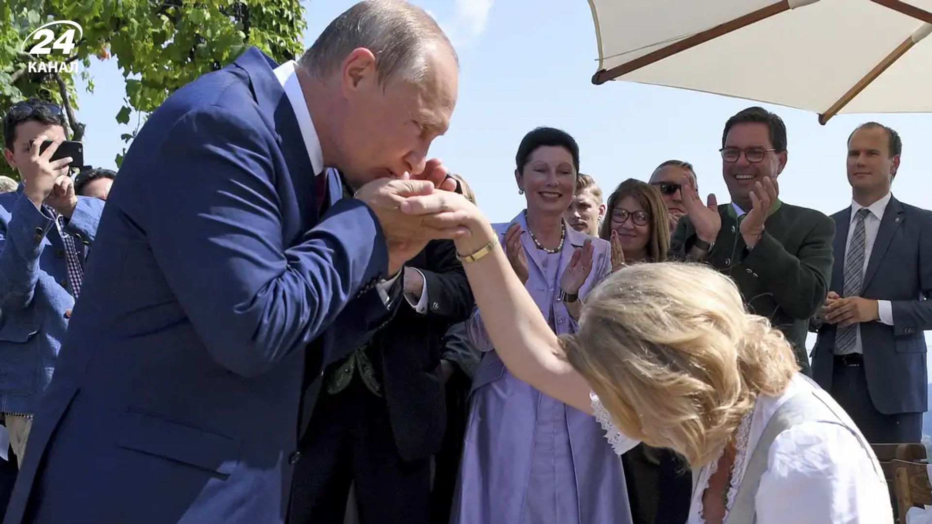 Володимир Путін на весіллі Карін Кнайсль в Гамільці