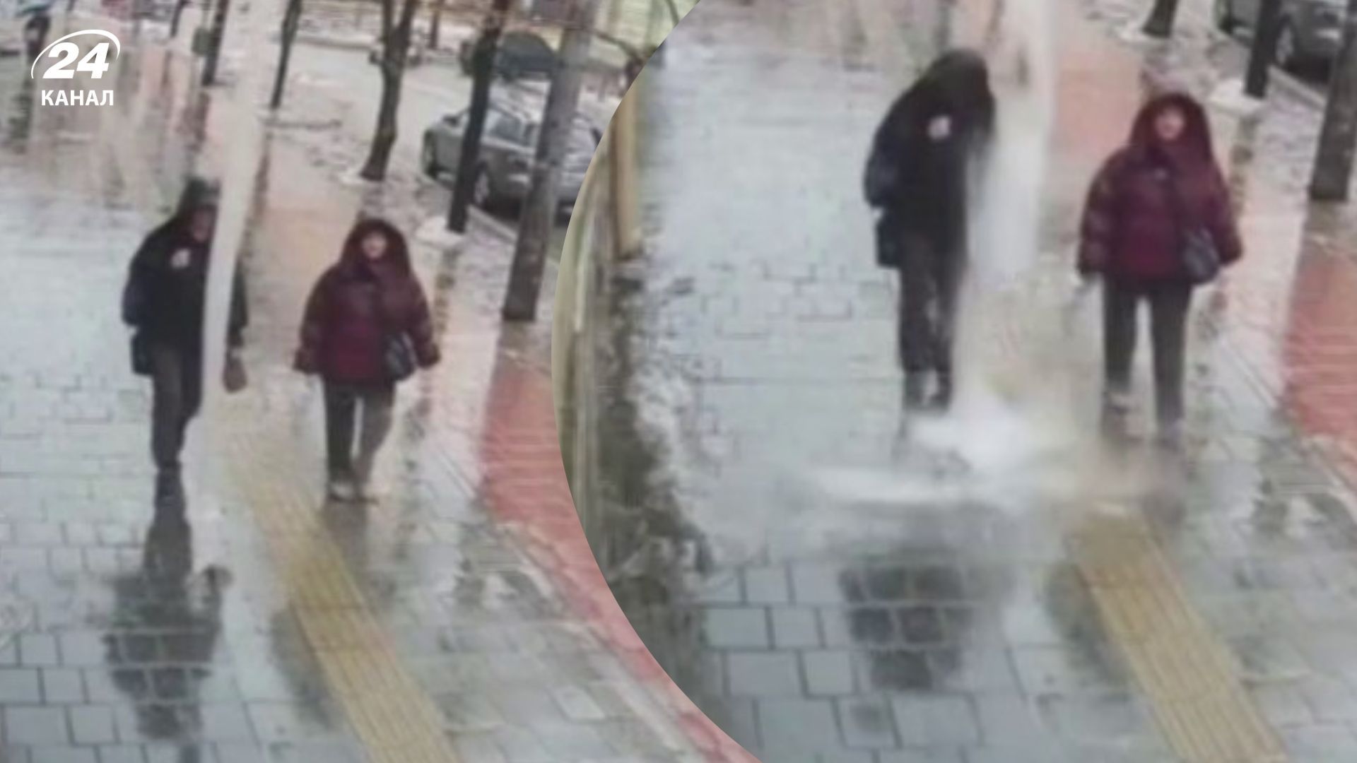 В Днепре сосулька едва не убила людей В Днепре сосулька едва не убила людей