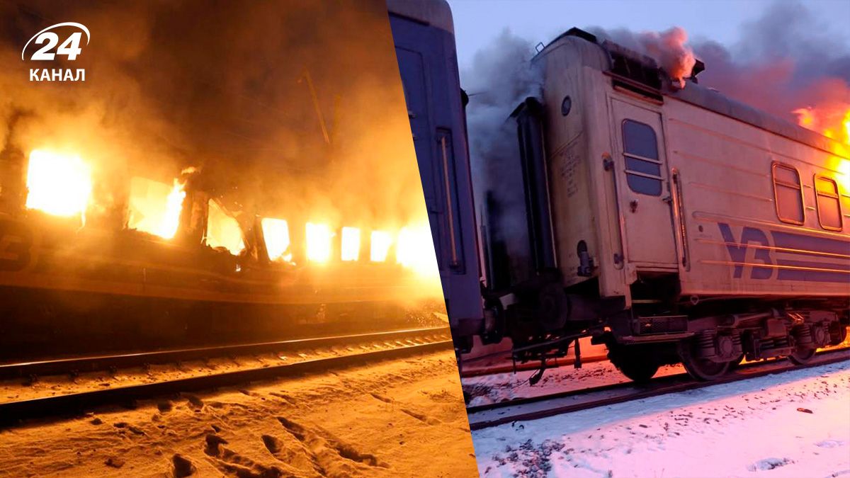 Росія обстріляла потяг на Харківщині