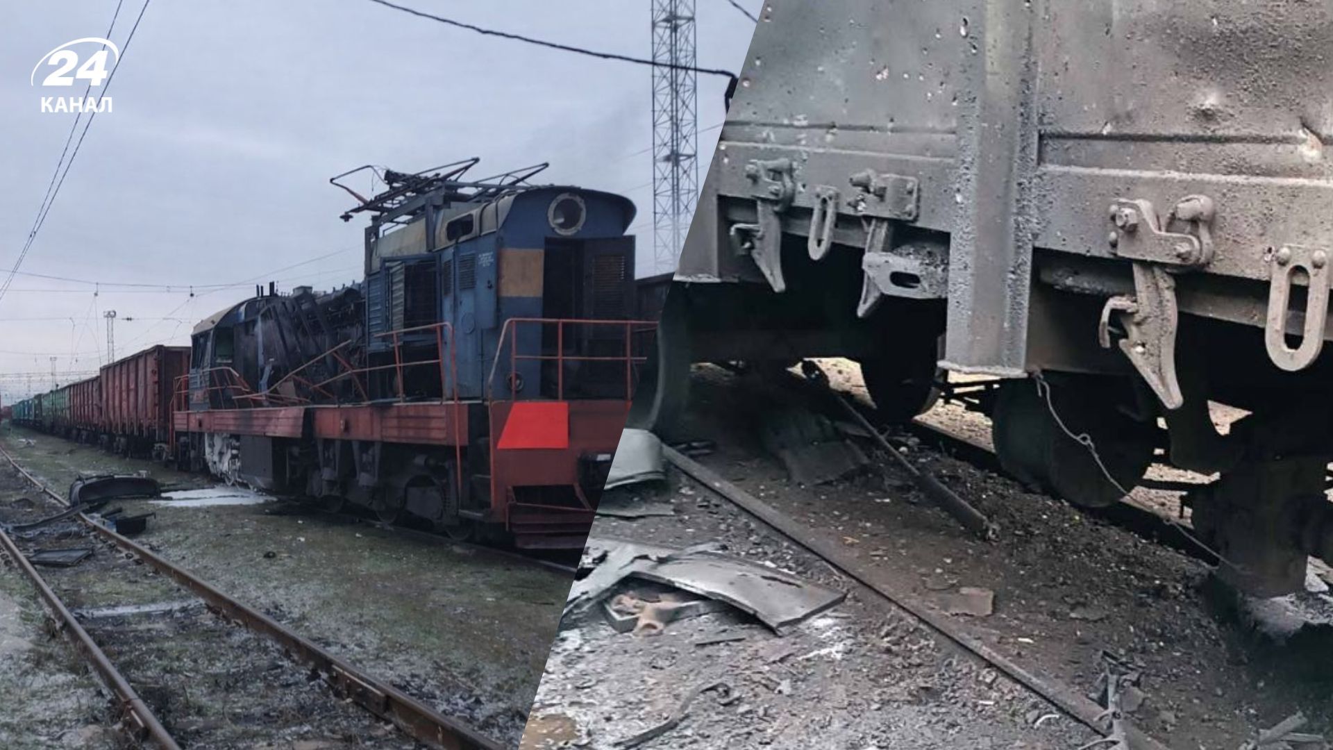 Россия атаковала железную дорогу в Запорожской области