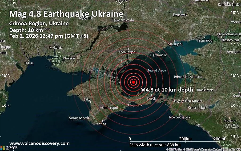 Землетрус в Азовському морі