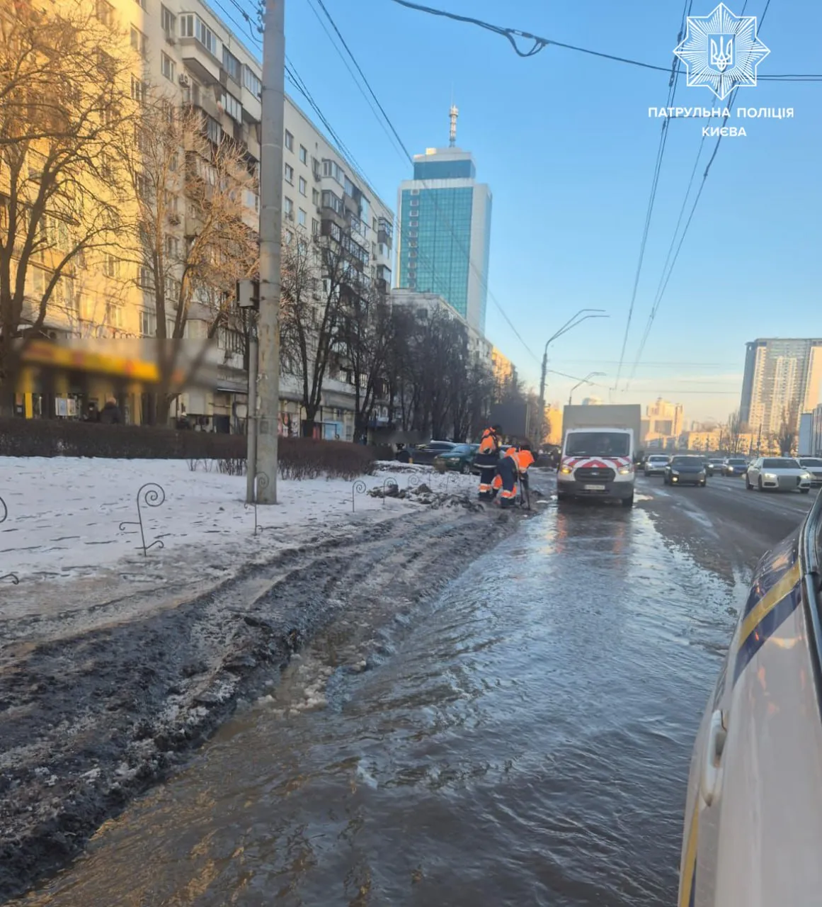 Прорив труб у Києві Прорив труб у Києві