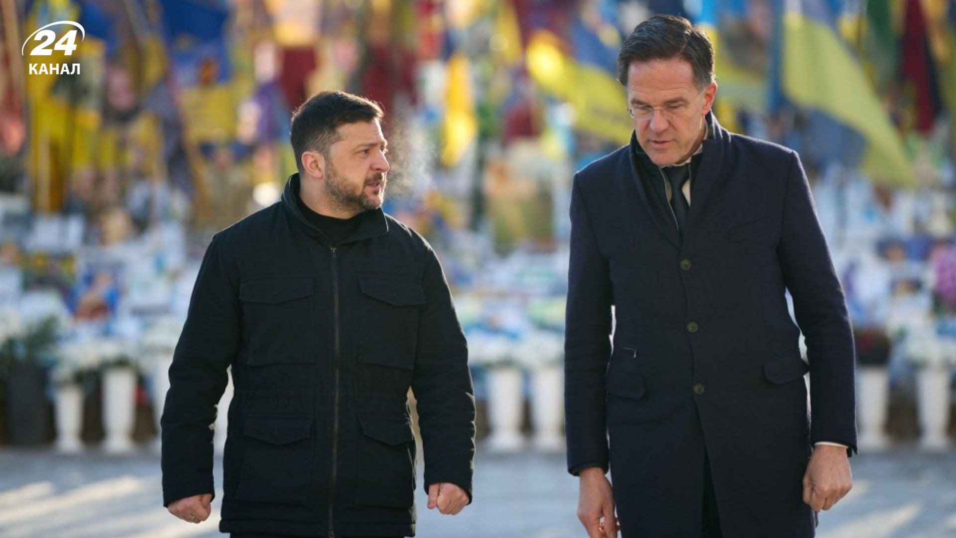 Россия атаковала Украину, когда Зеленский и Рютте чествовали погибших воинов на Майдане Россия атаковала Украину, когда Зеленский и Рютте чествовали погибших воинов на Майдане