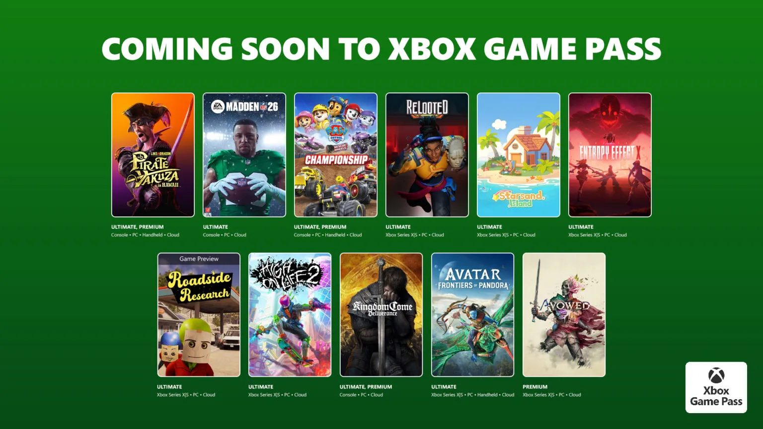 Game Pass в лютому