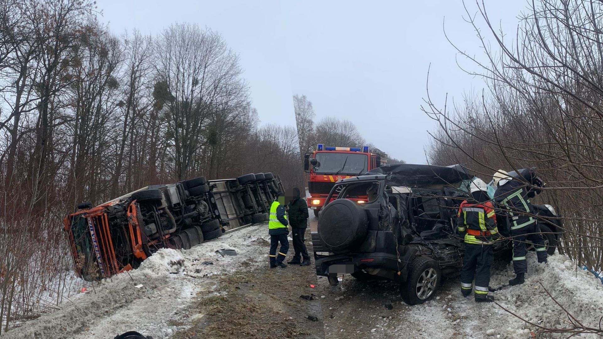 На Рівнещині зіткнулися легковик і вантажівка
