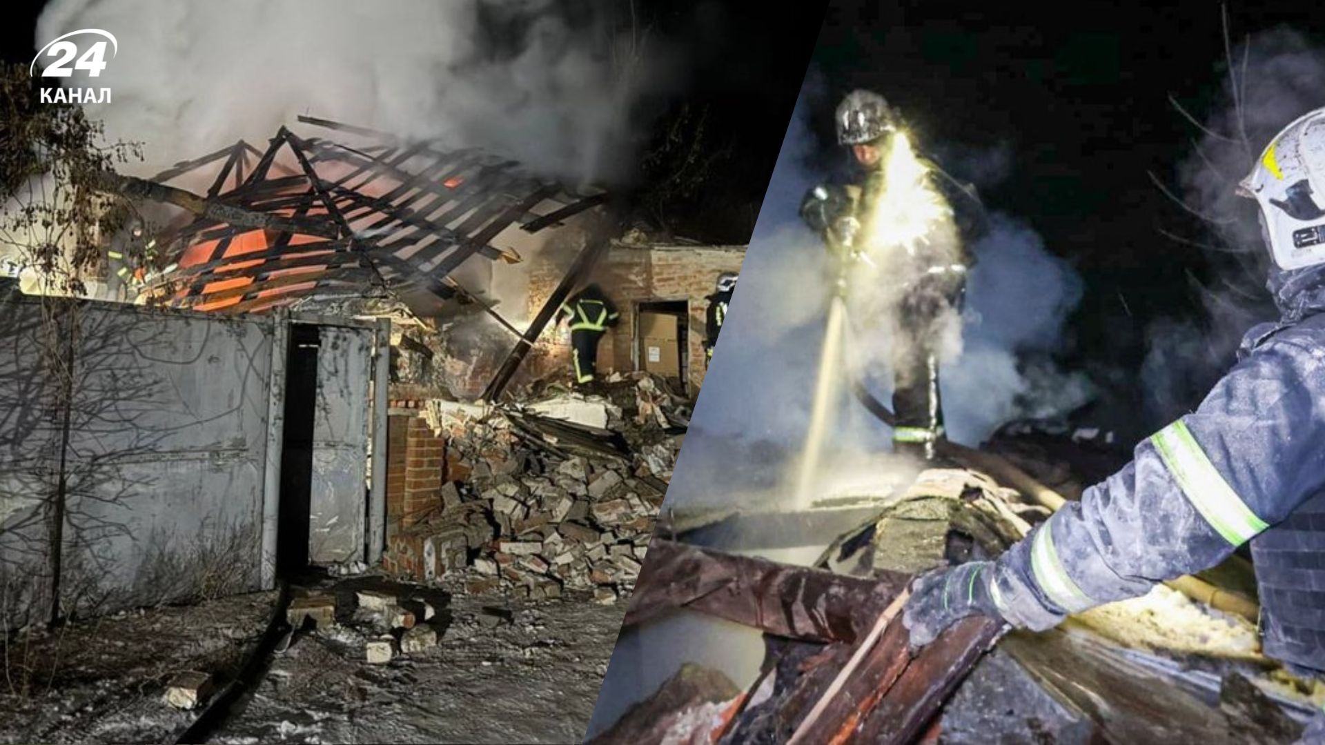 Рятувальники розбирають завали після удару Росії по будинку у Богодухові