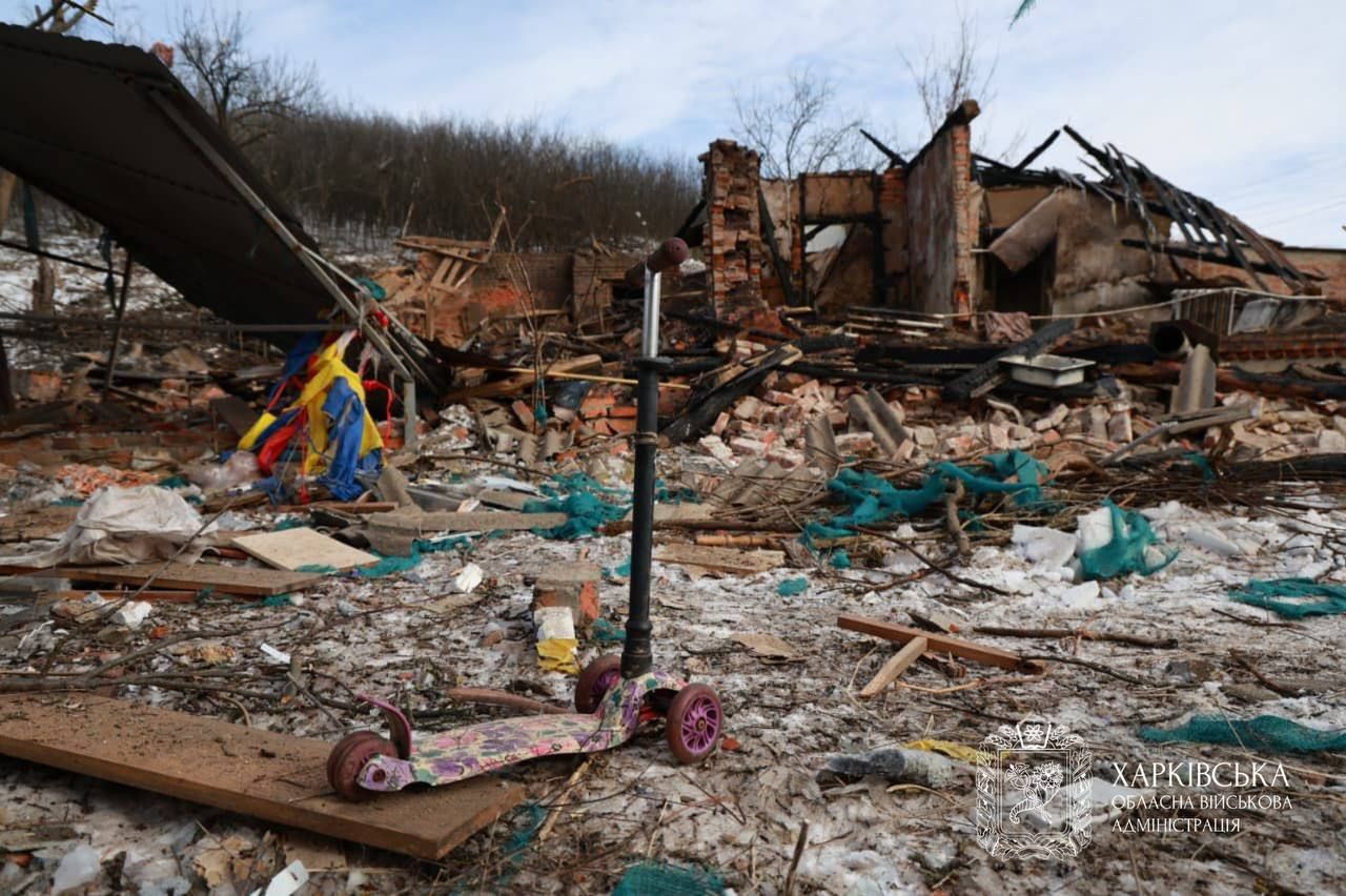 Последствия российского удара по Богодухову Последствия российского удара по Богодухову