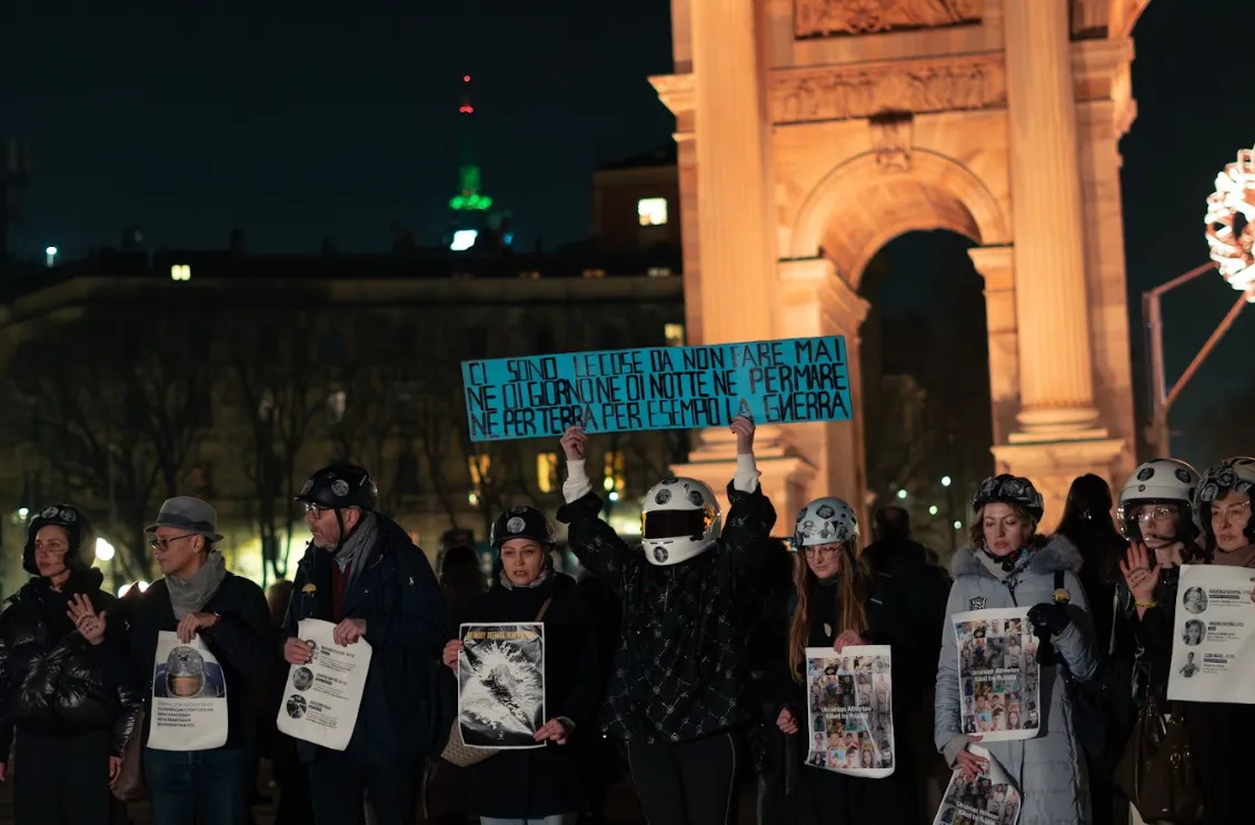 Акція підтримки Гераскевича у Мілані Акція підтримки Гераскевича у Мілані