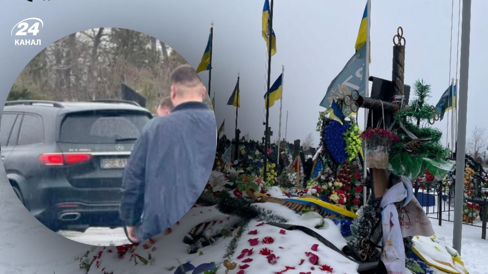 Мужчина надругался над могилами защитников в Черкассах Мужчина надругался над могилами защитников в Черкассах