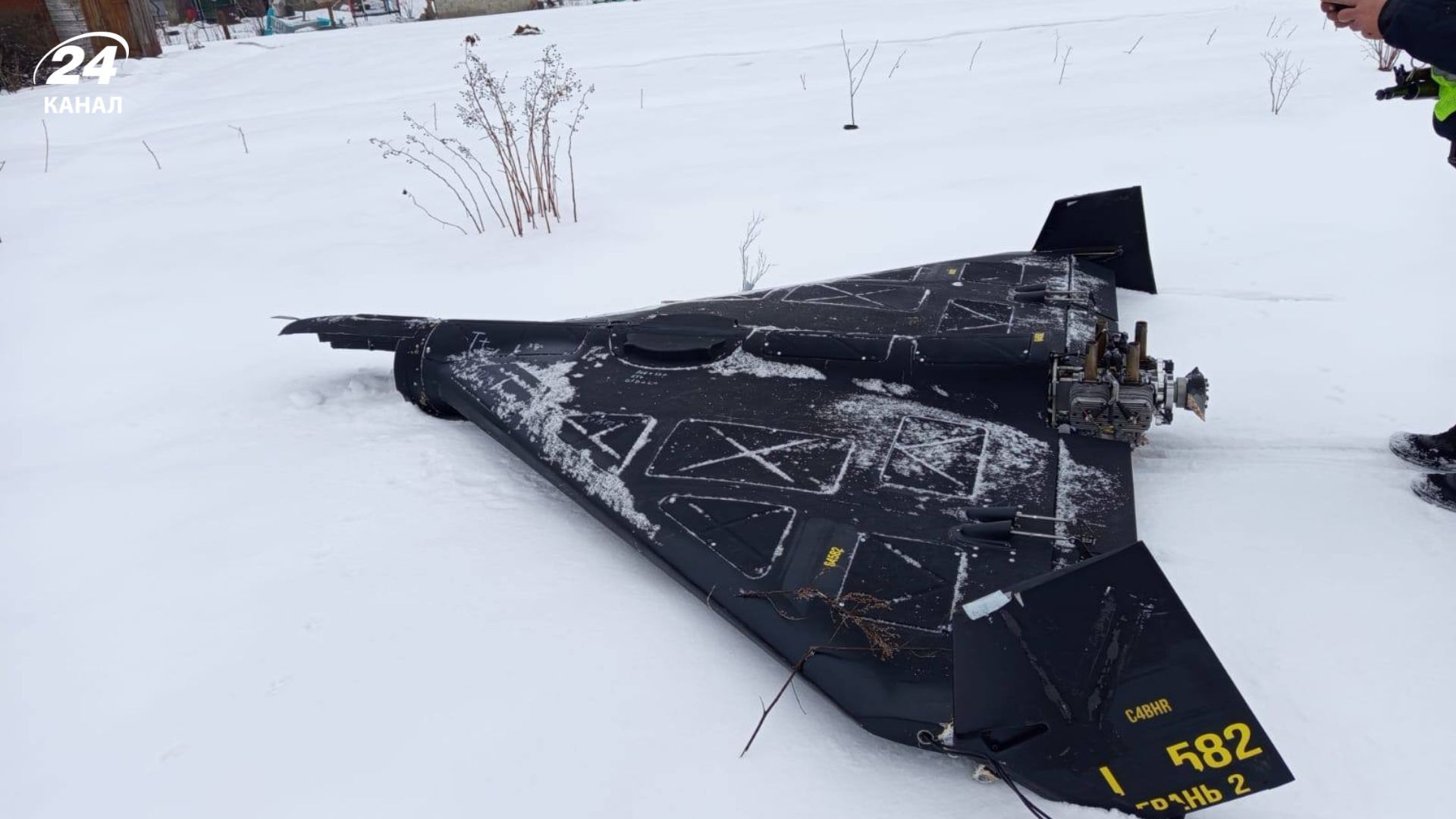 В селі на Львівщині знайшли російський дрон В селі на Львівщині знайшли російський дрон