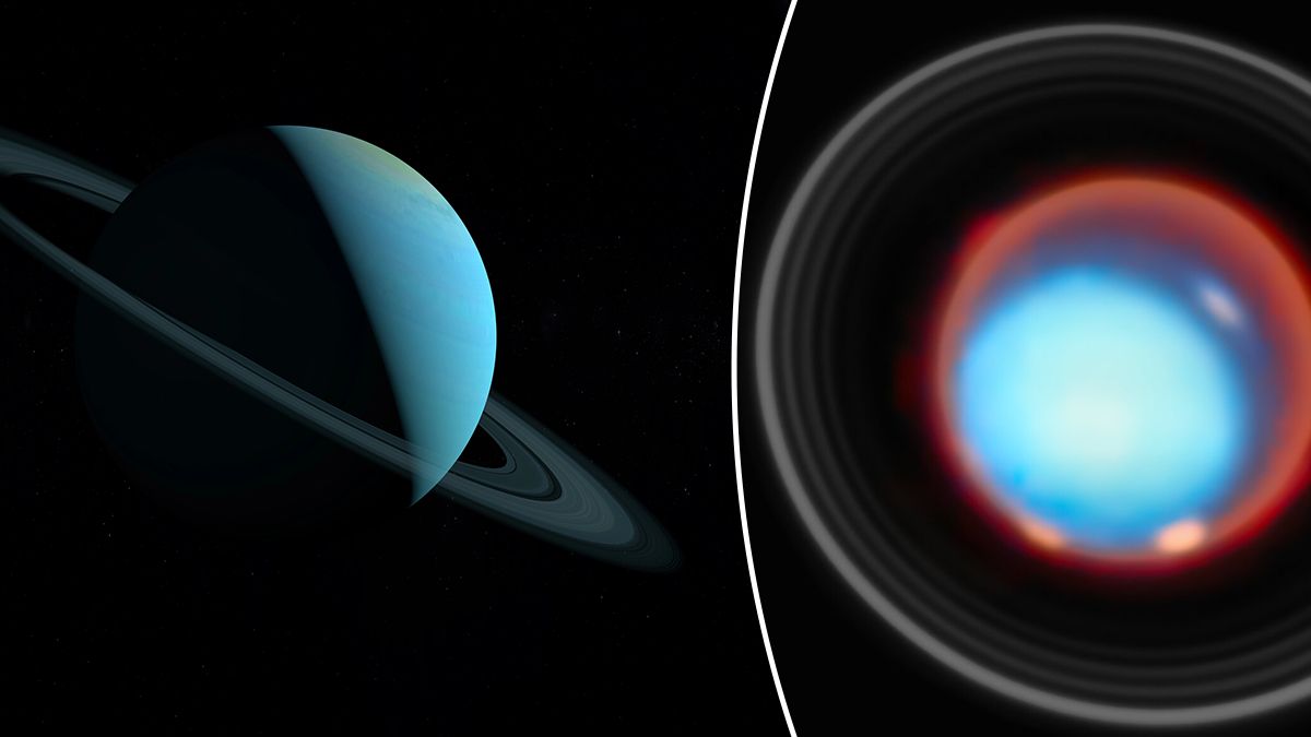 Джеймс Уэбб фотографировал полярные сияния Урана в течение целых суток Джеймс Уэбб фотографировал полярные сияния Урана в течение целых суток