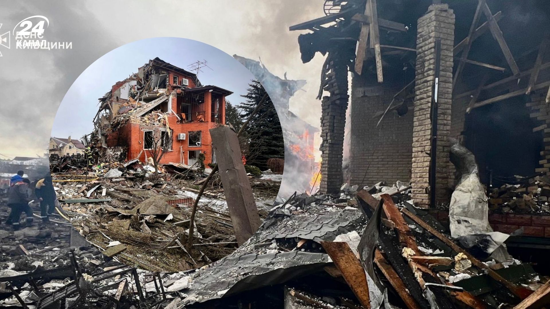 Россия массированно ударила по Софийской Борщаговке Россия массированно ударила по Софийской Борщаговке