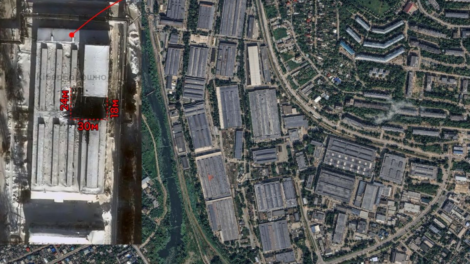 Ракета Фламінго вдарила по Воткінському заводу - осінтери показали фото наслідків Ракета Фламінго вдарила по Воткінському заводу - осінтери показали фото наслідків