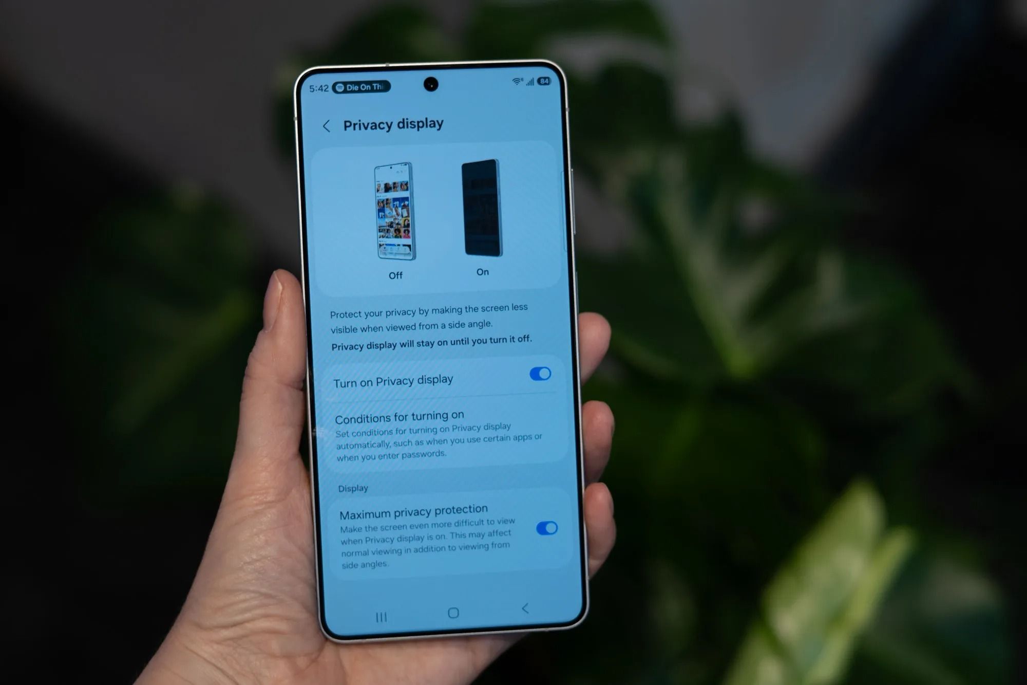Дисплей Galaxy S26 Ultra Privacy Display