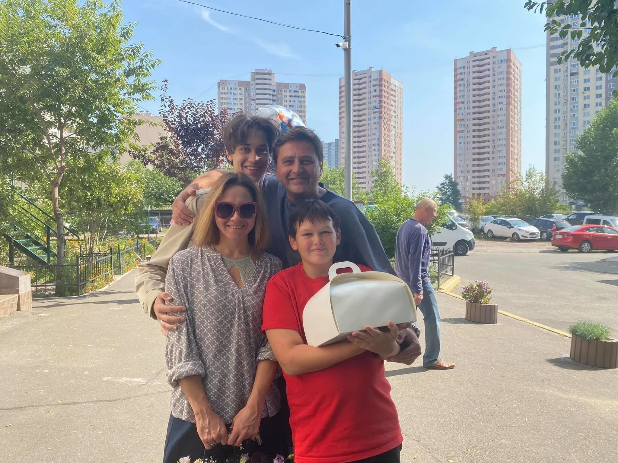 В'ячеслав Довженко зі сім'єю