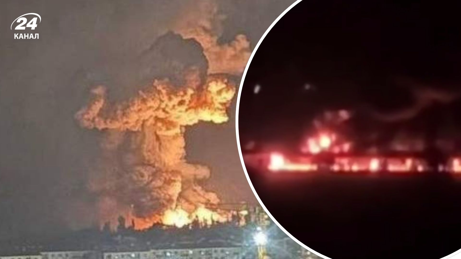 У Новоросійську палав нафтовий термінал "Шесхаріс" У Новоросійську палав нафтовий термінал "Шесхаріс"