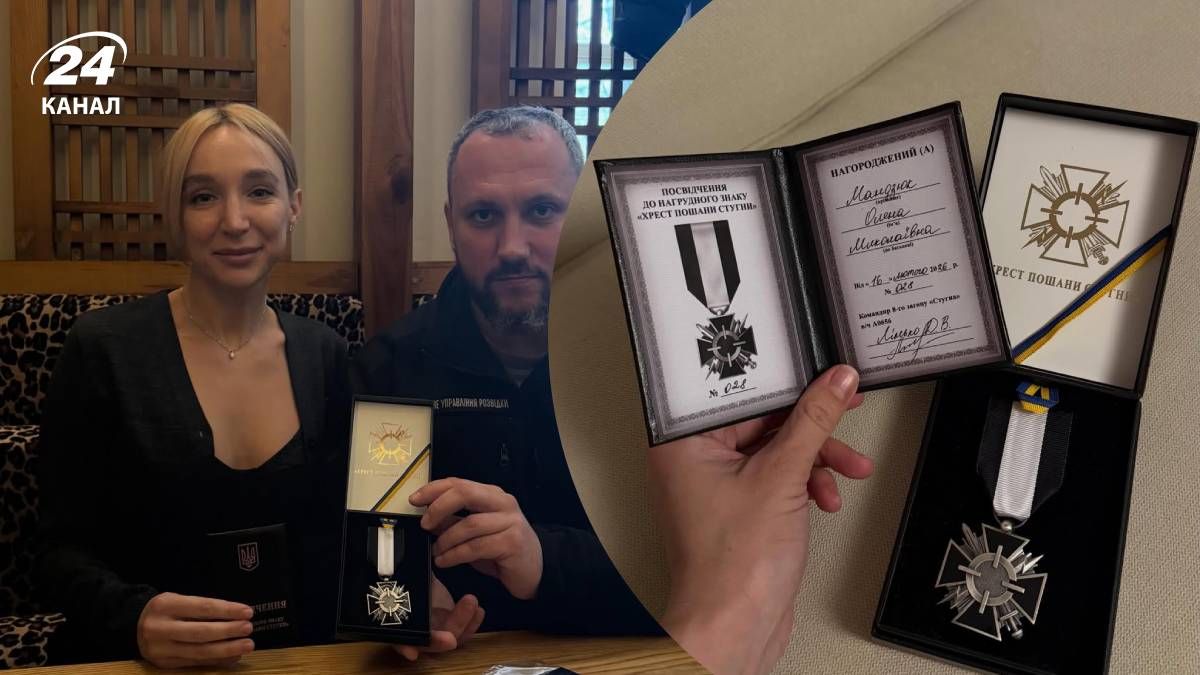 Елена Мандзюк получила Крест почета Стугны