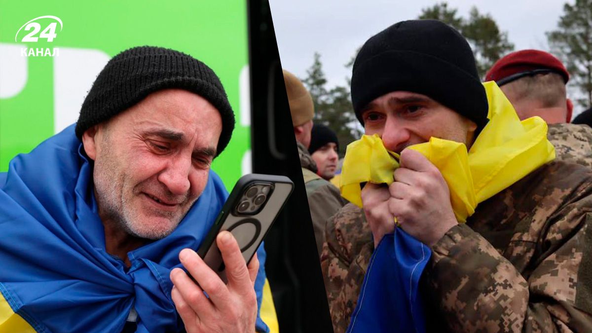 Мечтали о родных и Украине: первые кадры украинских защитников, которые вернулись из плена - 24 Канал