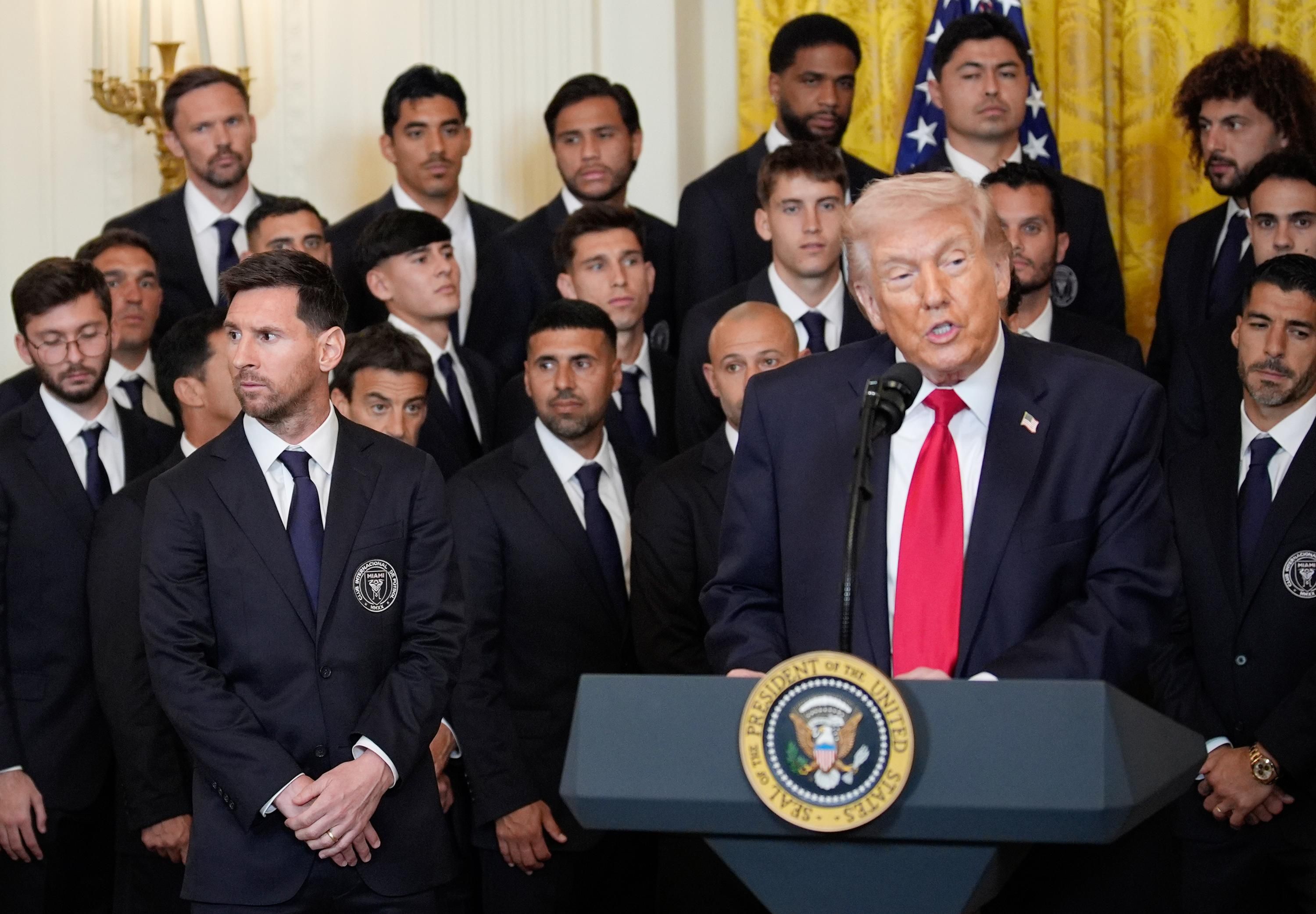 Лионель Месси и Дональд Трамп