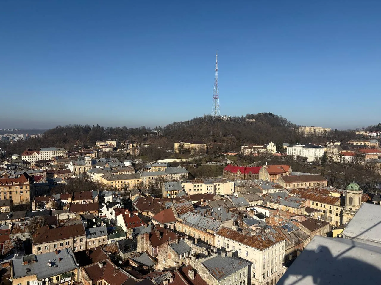 Вид з Львівської Ратуші / фото Анастасії Козаріз