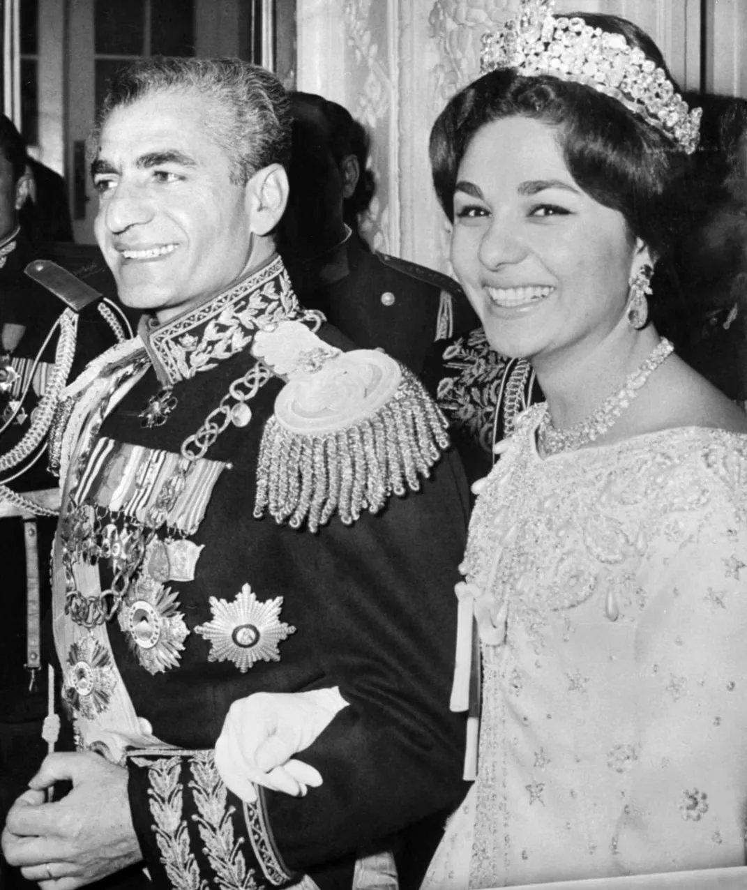 Фара Пехлеви и Мохаммедом Резою Пехлев / фото Radio Free Europe