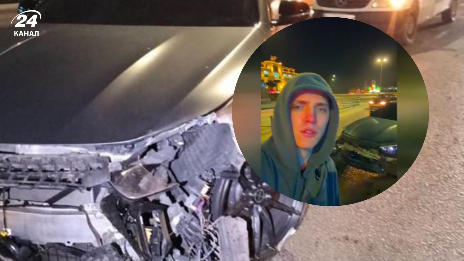 Блогер примотав друга до авто і їздив з ним під Львовом Блогер примотав друга до авто і їздив з ним під Львовом